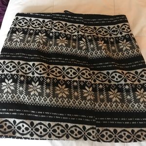Black winter skirt